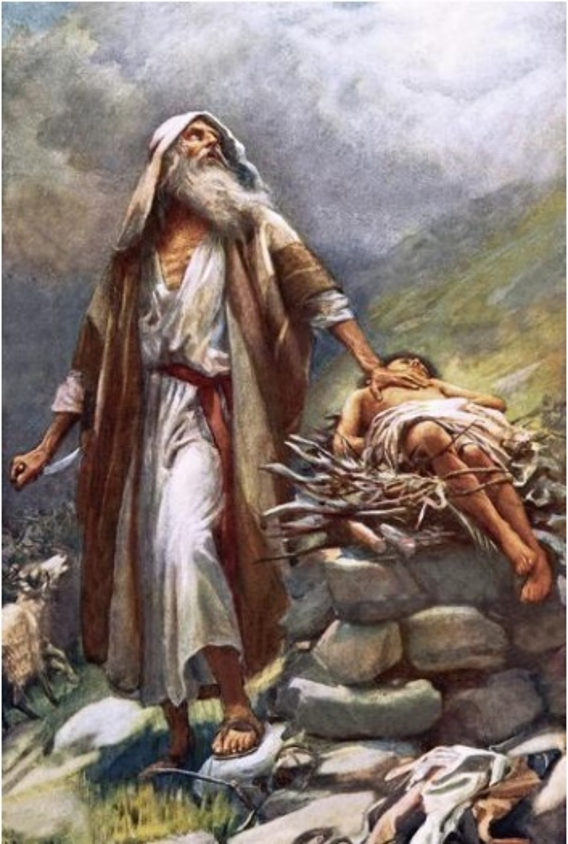 Abraham and Isaac, illustration from the Copping Bible